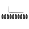10PCS Motocykl M5x16mm/0.6in Sada šroubů čelního skla Náhled obrázku produktu 5