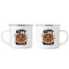 Happy Halloween Emaille Tasse Kürbis Kürbiskopf Impfung Produktbild-Vorschau 3