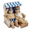 Figur Urlaubspaar, ca. 7 × 7,5 × 8 cm, Polyresin Produktbild-Vorschau 5