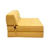 Miliboo - 2-Sitzer Schlafsofa in senfgelbem Stoff mit Produktbild-Vorschau 5