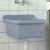 Lavabo pour montage murale gris 40x40x24 cm résine Voir les images du produit 2