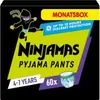 The image shows the front of a product box for Ninjamas Pyjama Pants. Produktbild-Vorschau