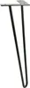 Zestaw 4 nóżek meblowych Hairpin, wysokość 41 cm, czarne Podgląd zdjęcia produktu 4