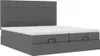 vidaXL Ottoman-Bett mit Matratzen Dunkelgrau 200x200 cm Produktbild-Vorschau 5