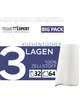 Küchentücher, 32 Rollen á 64 Blatt, 3-lagige Küchenrollen, Produktbild-Vorschau 1