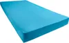 A turquoise fitted sheet is shown from a diagonal angle against a white background. Produktbild-Vorschau