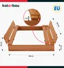 KOTARBAU® Sandkasten mit Abdeckung 100x100 cm Sandkiste aus Produktbild-Vorschau 3