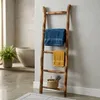 Teak Deko-Leiter geflammt KEPALA ca. H150cm Handtuchhalter Produktbild-Vorschau 1