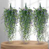 Fiori artificiali decorativi appesi, 3 pezzi, viola Anteprima dell’immagine prodotto 4
