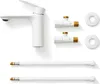2 tubi flessibili DN8 IG 3/8"-M10x1 500 mm bianco e bianco Anteprima dell’immagine prodotto 8