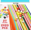 2920 kusů papíru origami, barevný oboustranný papír s Náhled obrázku produktu 4