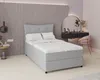 Boxspringbett, 120cm x 200cm, Grau, mit Bettkasten, Produktbild-Vorschau 1