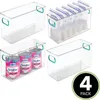 mDesign Aufbewahrung Organizer Behälter 4er-Set Kunststoff Produktbild-Vorschau 3