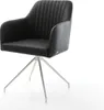 DELIFE Esszimmerstuhl Greg-Flex Echt-Leder Schwarz Produktbild-Vorschau 1