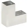vidaXL Pfostenverbinder L-Form Verzinktes Metall 71 x 71 mm Produktbild-Vorschau 2