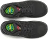 A top-down view of two black high-top safety shoes. Produktbild-Vorschau