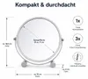 Miroir grossissant sur pied 17 cm rond Voir les images du produit 7