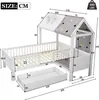 okwish 90*200 cm Hausförmiges Kinderbett mit Zeltstoff und Produktbild-Vorschau 6