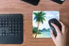 MuchoWow® Mauspad Mousepad Aquarell - Meer - Palme 20x20 cm Produktbild-Vorschau 3