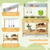 hölzerne Matschküche Outdoor für Jungen und Mädchen, Kinder Produktbild-Vorschau 4