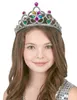 Diadem Prinzessin Kostüm-Accessoire silber-bunt - Produktbild-Vorschau 1