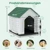 COSTWAY Hundehütte Outdoor, wetterfestes Hundehaus mit Produktbild-Vorschau 3