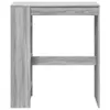 A bar table with shelves, shown from the front. Produktbild-Vorschau