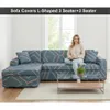 Sofa Überzug Couch Überzug 2er Set für Ecksofa L-Form Produktbild-Vorschau 2