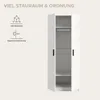 Garderobenschrank Kleiderschrank Visby | mit Spiegel | weiß Produktbild-Vorschau 9