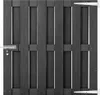 Cancello da giardino WPC 100 x 100 cm grigio Anteprima dell’immagine prodotto 6