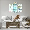 Bild auf Leinwand - Leinwandbild - Aquarell palme tropisch Produktbild-Vorschau 6