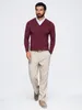 Sweter męski OMBRE OM-SWSW-0102 KASZTANOWATY rozmiar: XL Podgląd zdjęcia produktu 7