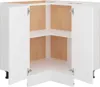 vidaXL Podstawa narożna Lyon biała 75,5x75,5x81,5 cm Podgląd zdjęcia produktu 5