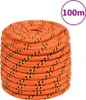 The Living Store Bootsseil Orange 16 mm 100 m Polypropylen Produktbild-Vorschau 1