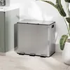 HOMCOM Mülleimer 3x20L Abfalleimer aus Edelstahl mit Produktbild-Vorschau 2