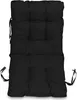 A black chair cushion is shown against a white background. Produktbild-Vorschau