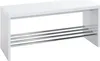 HAKU Schuhbank Sitzbank Schuhregal chrom, weiß - MDF, Produktbild-Vorschau 1
