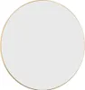 A round mirror with a gold frame on a white background. Náhľad obrázku produktu