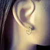Vergoldete Creolen Ohrringe 925 Sterling Silber mit Knoten Produktbild-Vorschau 2