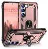 A rose gold phone case with a ring holder is shown from multiple angles against a white background. Produktbild-Vorschau