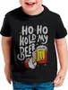 style3 Ho Ho Hold my Beer Kinder T-Shirt xmas weihnachten Produktbild-Vorschau 1