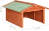 vidaXL Garage per robot tagliaerba 72x87x50 cm in legno Anteprima dell’immagine prodotto 11