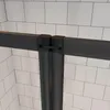Duschspa 120x140cm Badewannenaufsatz 5-teilig Schwarz Produktbild-Vorschau 5