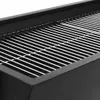 A close-up view of a black barbecue grill with a stainless steel grate. Podgląd zdjęcia produktu