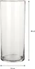 Mica Decorations Carly Vase - H48 x Ø19 cm - Zylinder - Produktbild-Vorschau 5