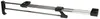 A telescoping clothing rod with black mounting brackets, isolated on a white background. Produktbild-Vorschau