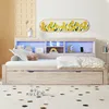 MODFU Kinderbett Daybett Schlafsofa Ausziehbett 90×200cm Produktbild-Vorschau 4