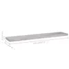 vidaXL Étagères suspendues 2 pcs. Gris béton 120x23,5x3,8 Voir les images du produit 8