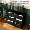 Schubkastenkommode Kommode mit 7 Schubladen aus Stoff Produktbild-Vorschau 6