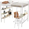 Letto a castello AIORBER, 90x200cm, in acciaio e MDF, con Anteprima dell’immagine prodotto 4